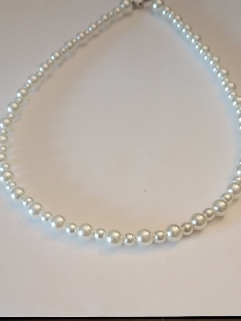 Elegant White Pearl Necklace for Women - Classic Beaded Strand